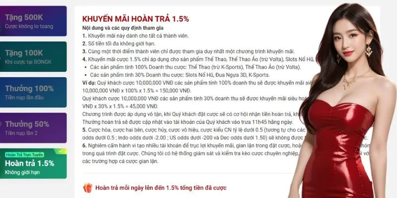 Nhà cái tung ra khuyến mãi liên tục và phần thưởng khủng